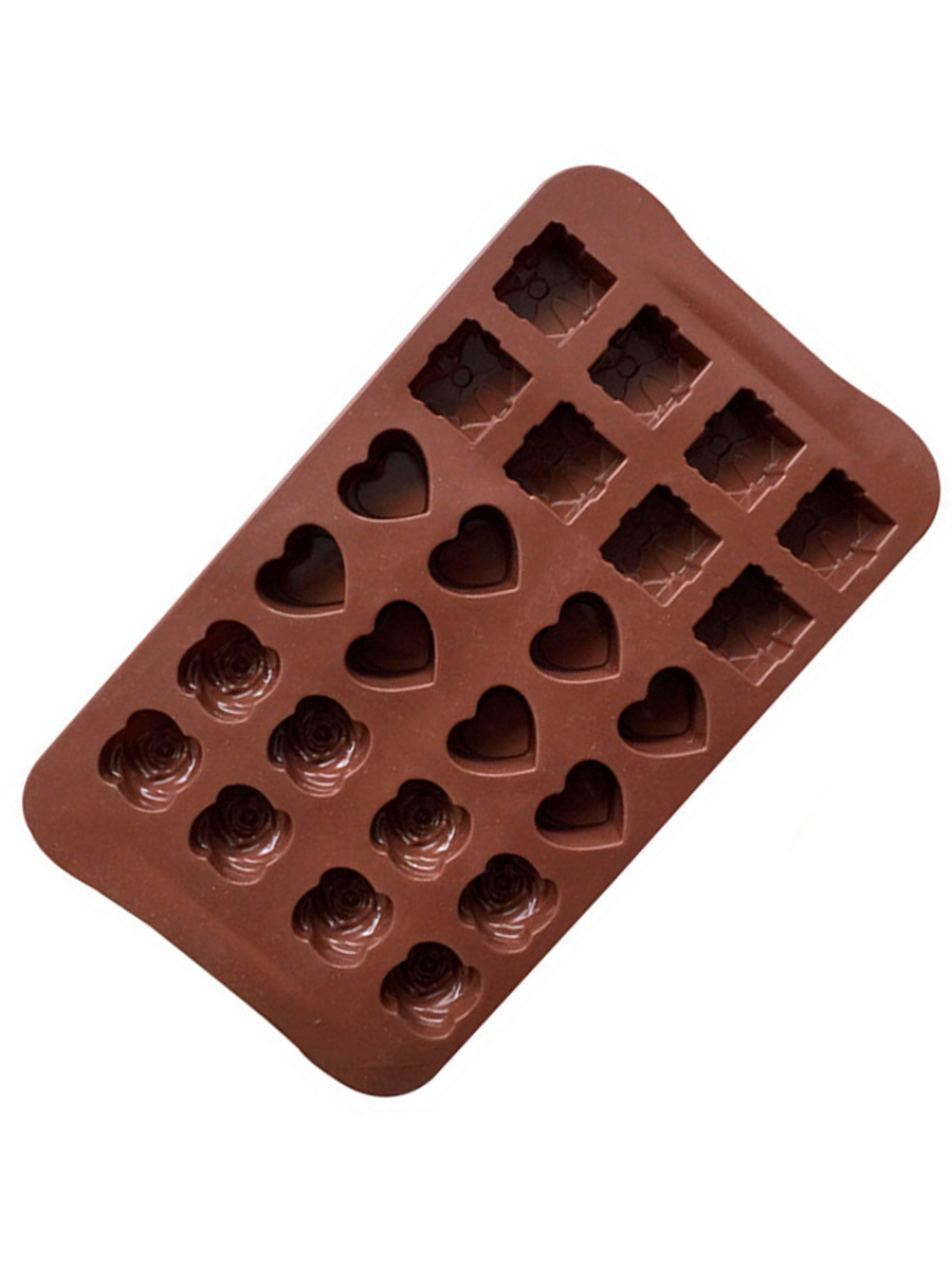 Фото товара 23846, силиконовая форма ассорти для конфет, льда, шоколада
