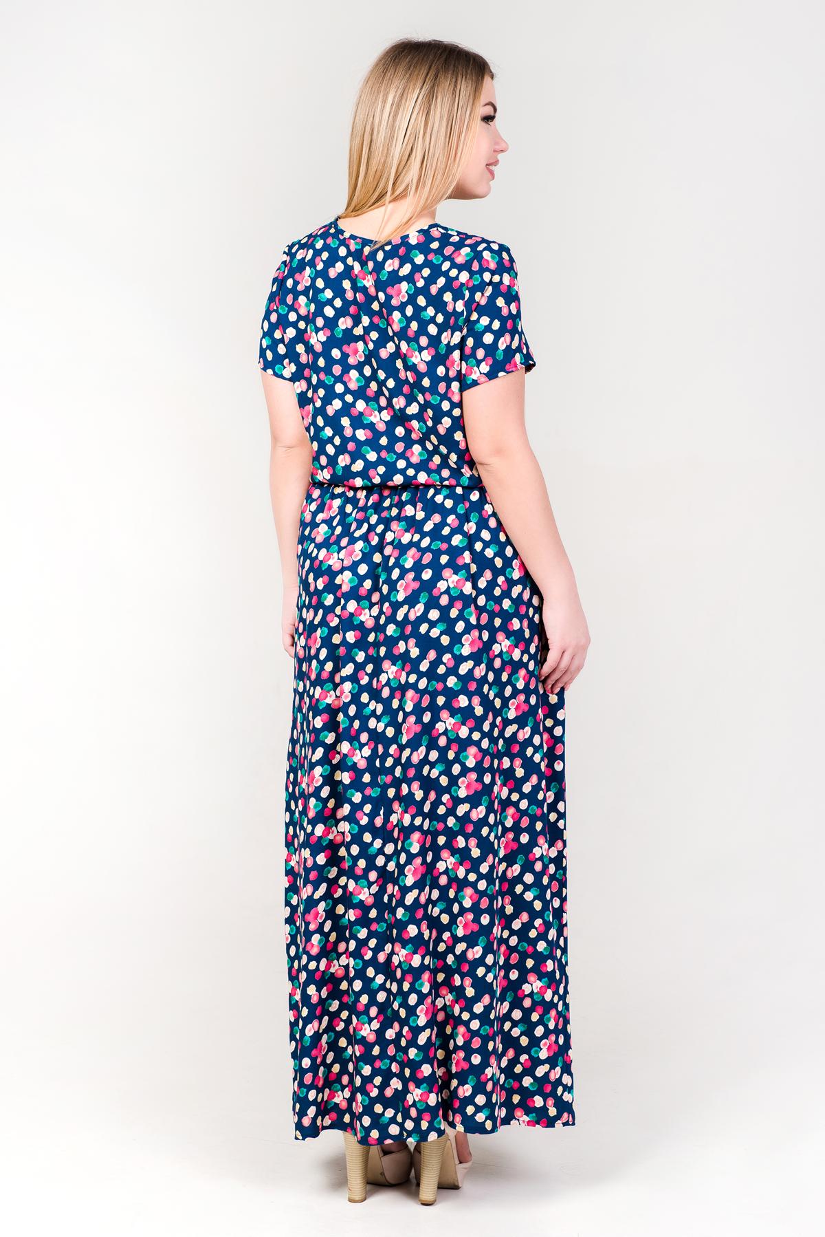 Фото товара 15975, длинное платье из штапеля